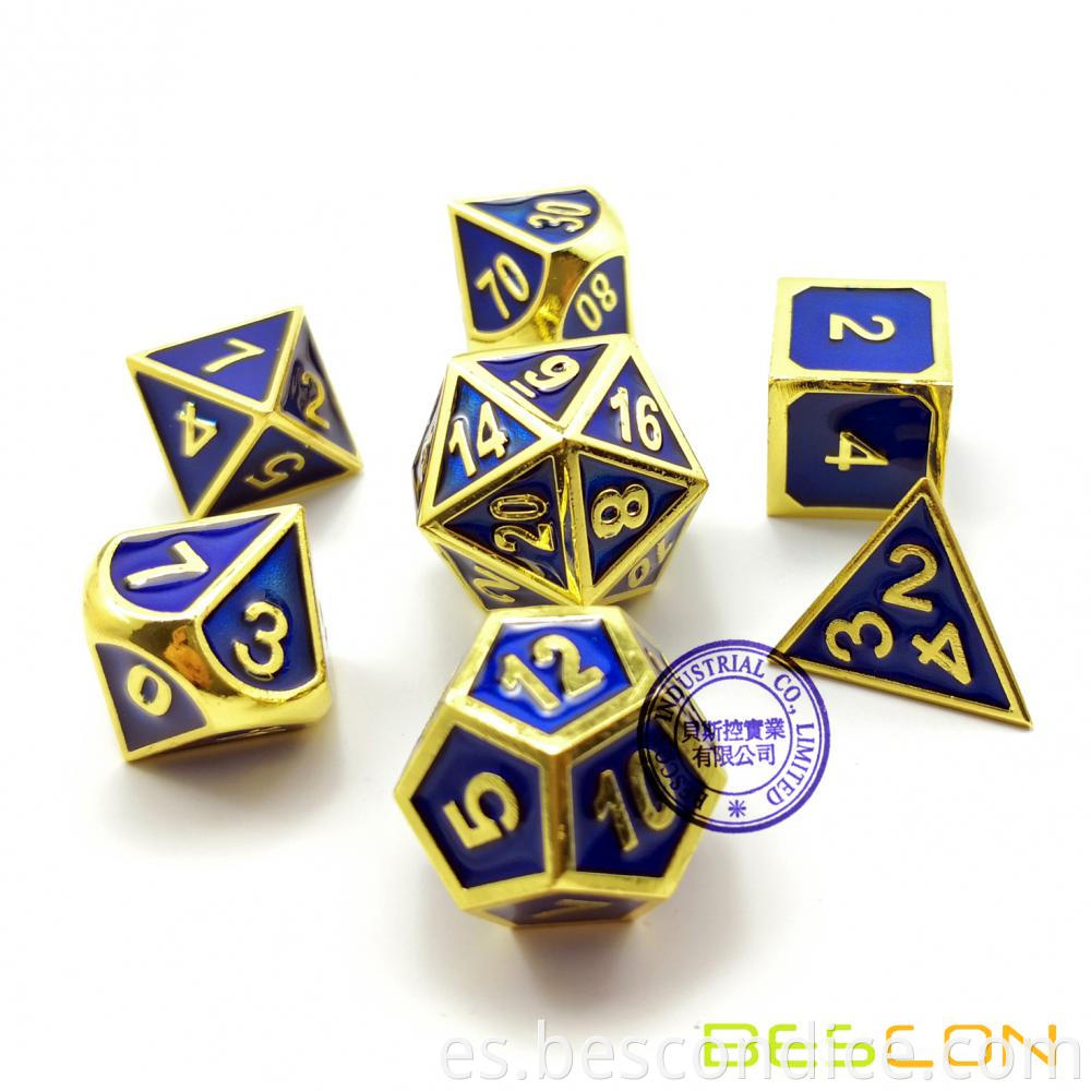 Enamel Andn Metal Dnd Dragon Dice Set 1